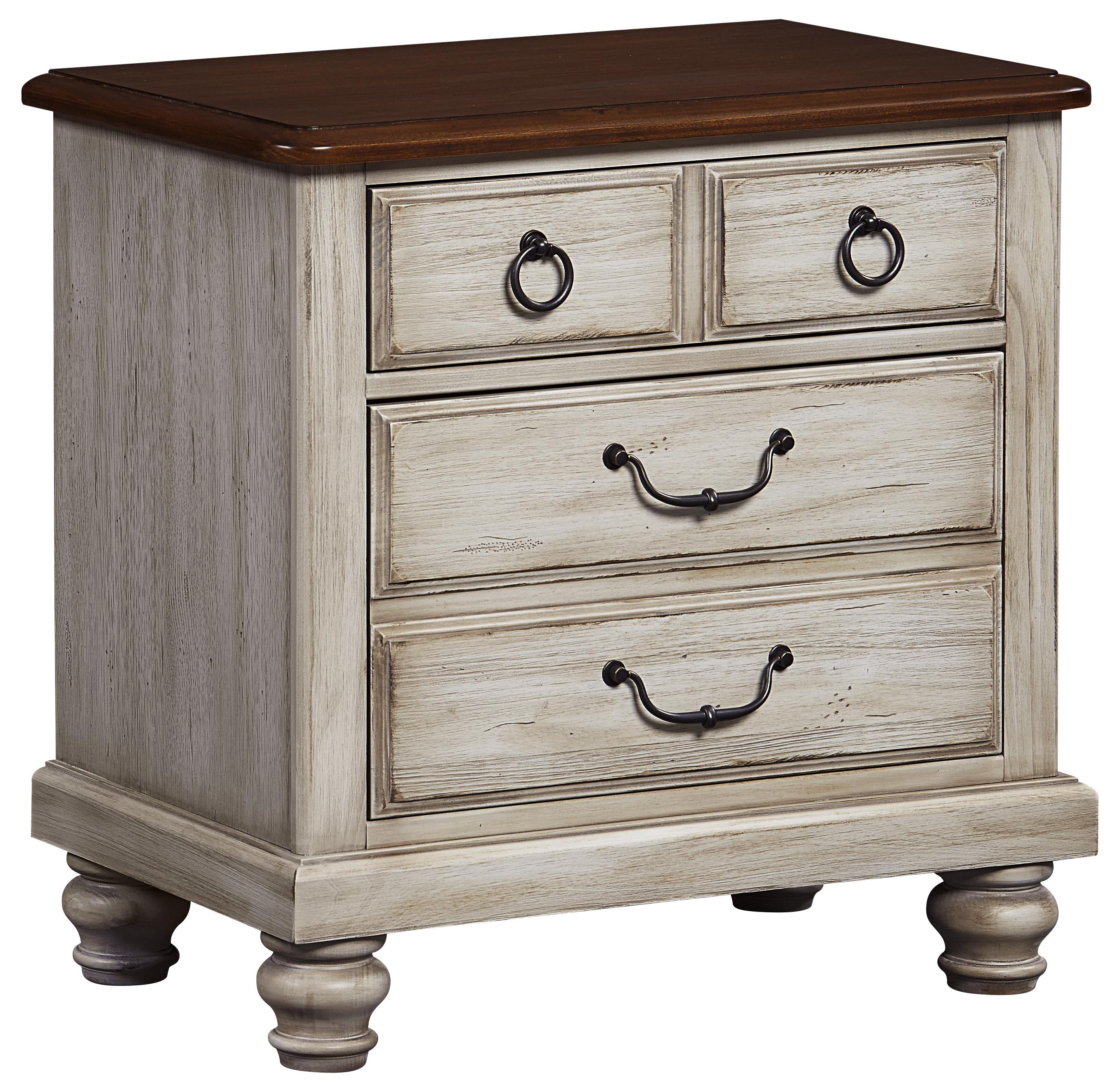 Vaughan Bassett Arrendelle Transitional Night Stand 2 Drawers Value